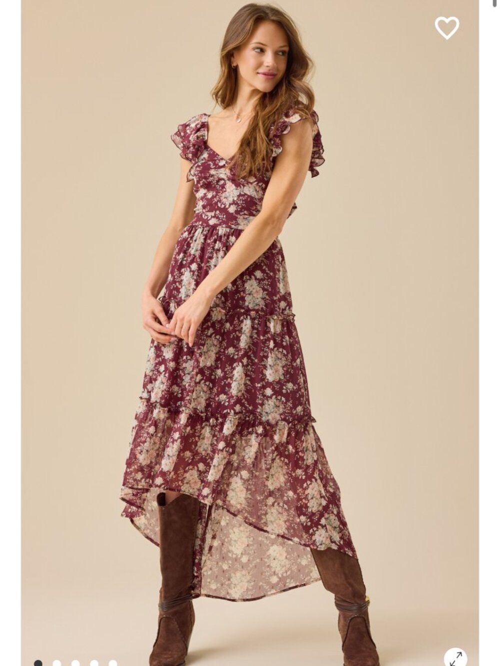 Altar'd State Danica Floral Maxi Dress NWT